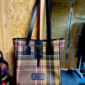 Dooney & Bourke Plaid Tote Bag